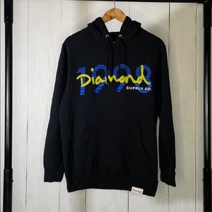Diamond Supply Co. 1998 Black, blue, yellow hoodie